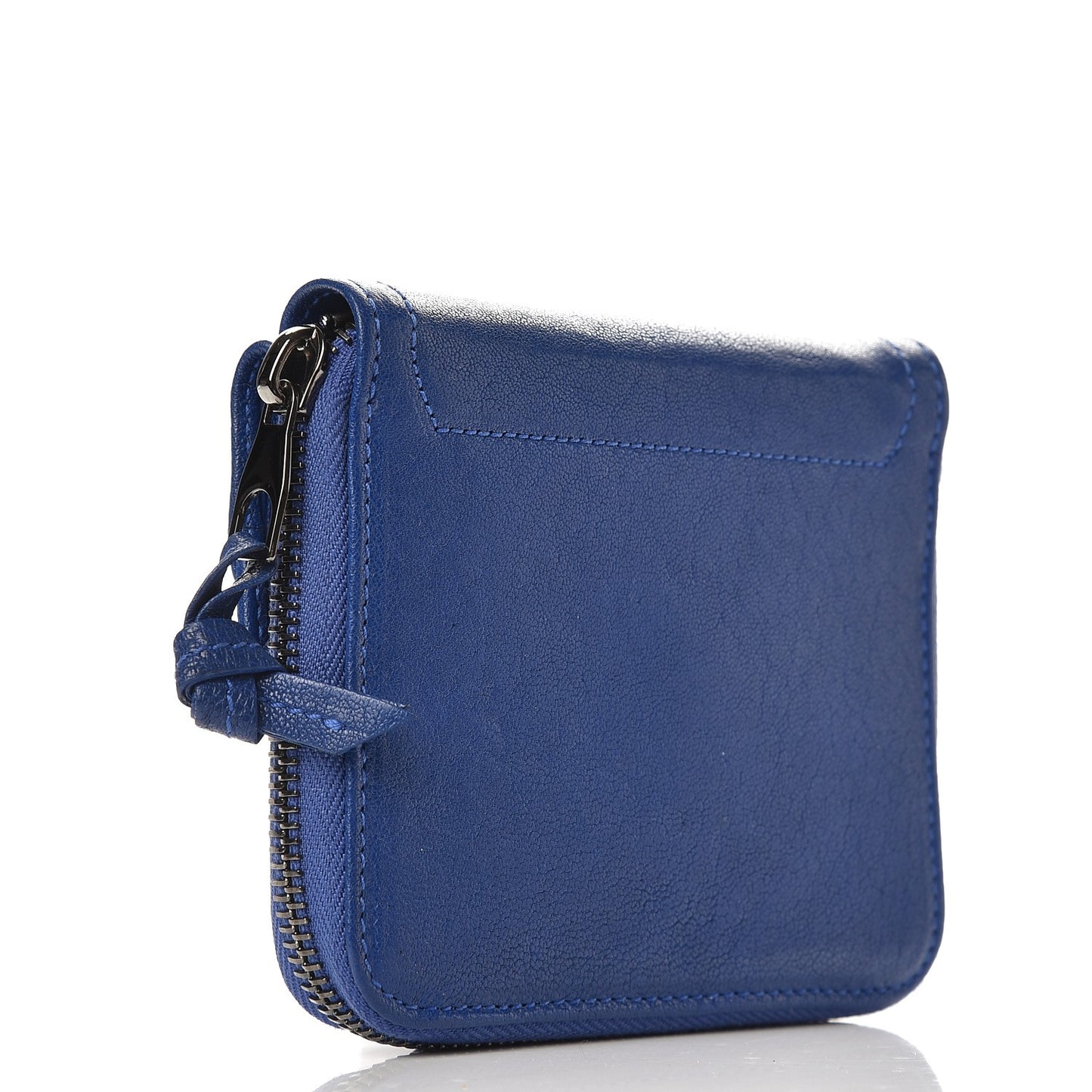 Lambskin PS1 Small Zip Wallet Royal Blue
