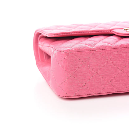 Chanel Caviar Quilted Medium Double Flap Pink 7 of 12