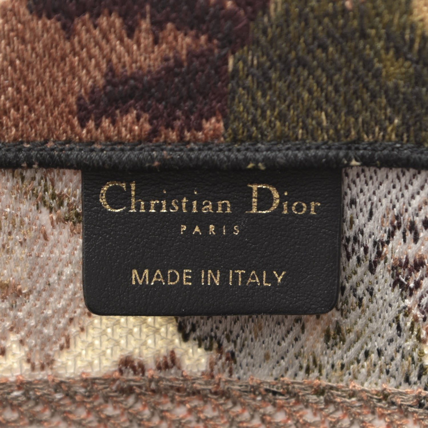 Christian Dior Canvas Embroidered Floral Book Tote Multicolor 6 of 10