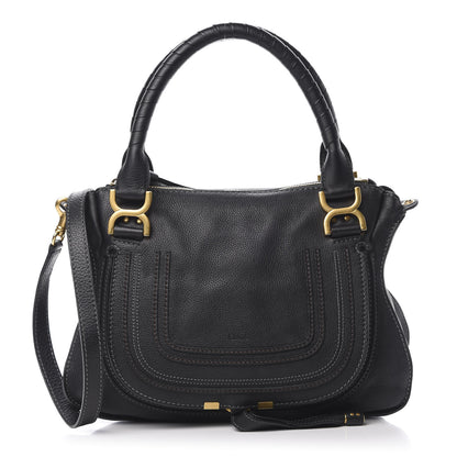 Chloe Calfskin Medium Marcie Satchel Black 1 of 11