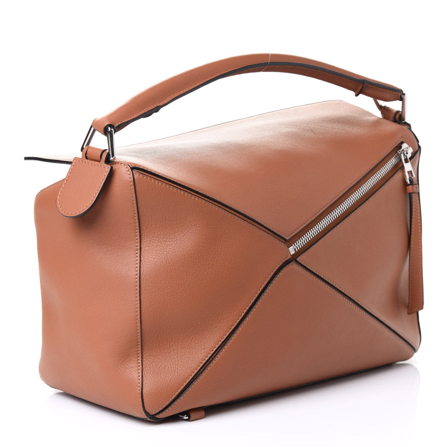 Calfskin Large Puzzle Bag Tan