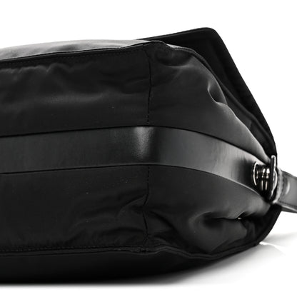 Prada Re-Nylon Vitello Padded Large Flap Shoulder Bag Black 9 of 9