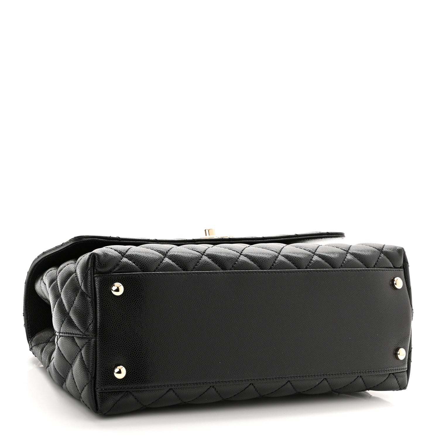 Chanel Caviar Quilted Small Coco Handle Flap Black 4 of 11