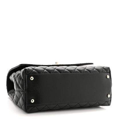Chanel Caviar Quilted Small Coco Handle Flap Black 4 of 11