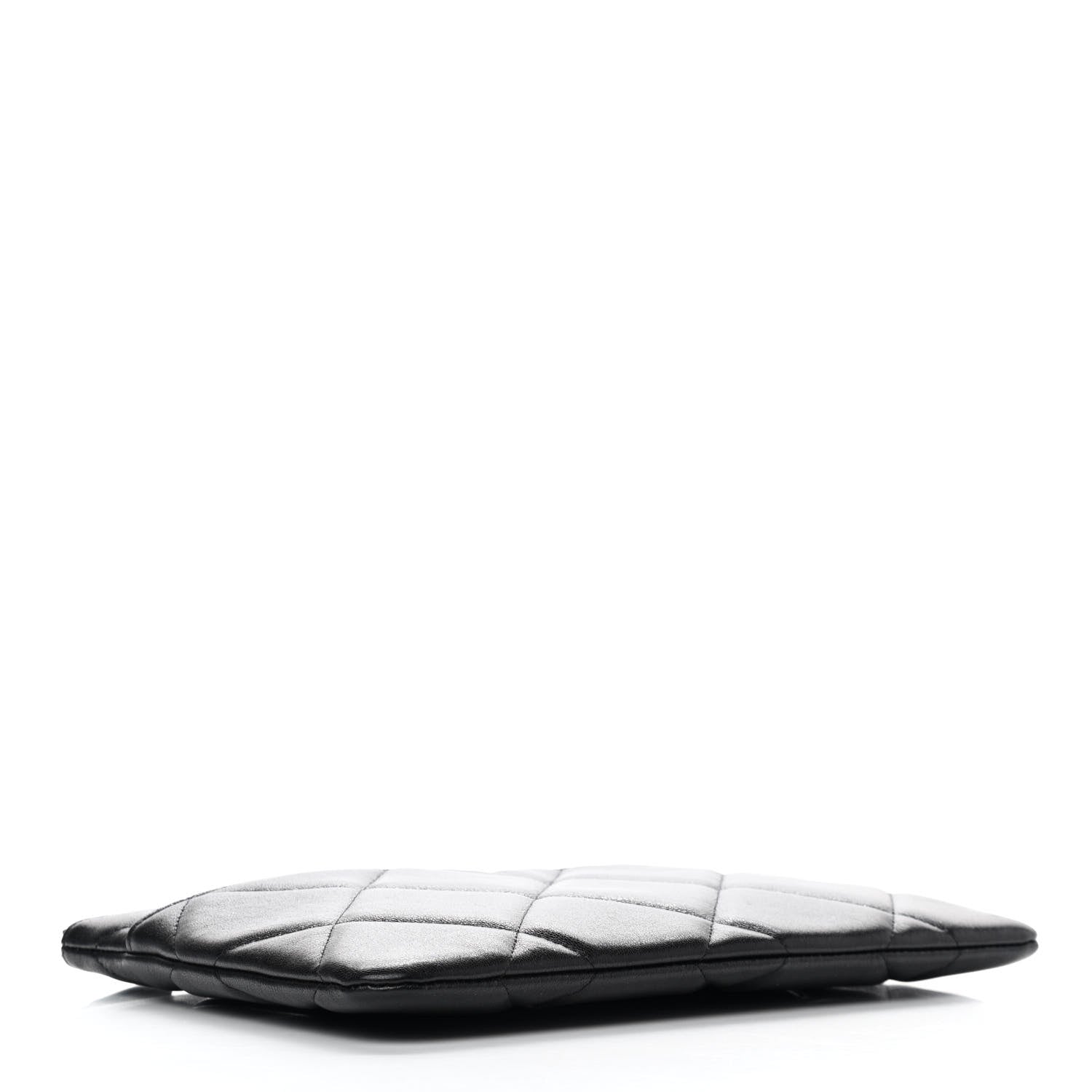 Chanel Goatskin Quilted Chanel 19 Pouch Black 3 of 10