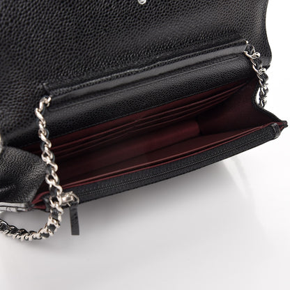 Chanel Caviar Quilted Wallet On Chain WOC Black 5 of 8