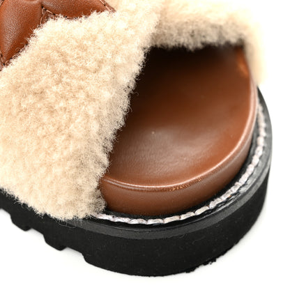 Louis Vuitton Shearling Paseo Flat Comfort Mule 37 Brown 10 of 11