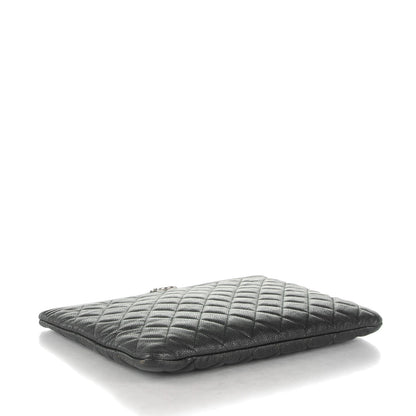 Chanel Caviar Quilted Medium Boy Cosmetic Case Black 4 of 7