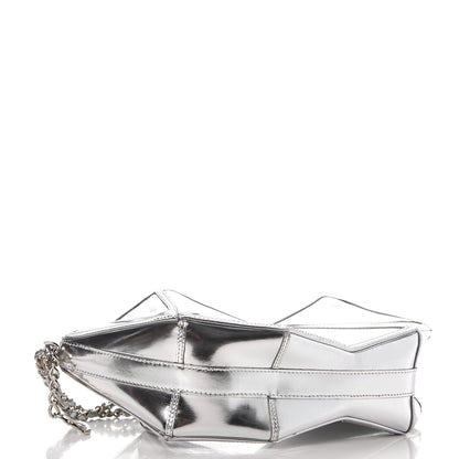 Chanel Patent Midnight Swim Wristlet Clutch Silver 4 of 8