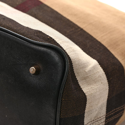 Burberry Canvas Mega Check Medium Ashby Hobo Black 13 of 15