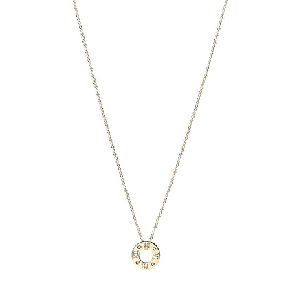 Tiffany 18K Yellow Gold Diamond Atlas Pierced Pendant Necklace 1 of 5