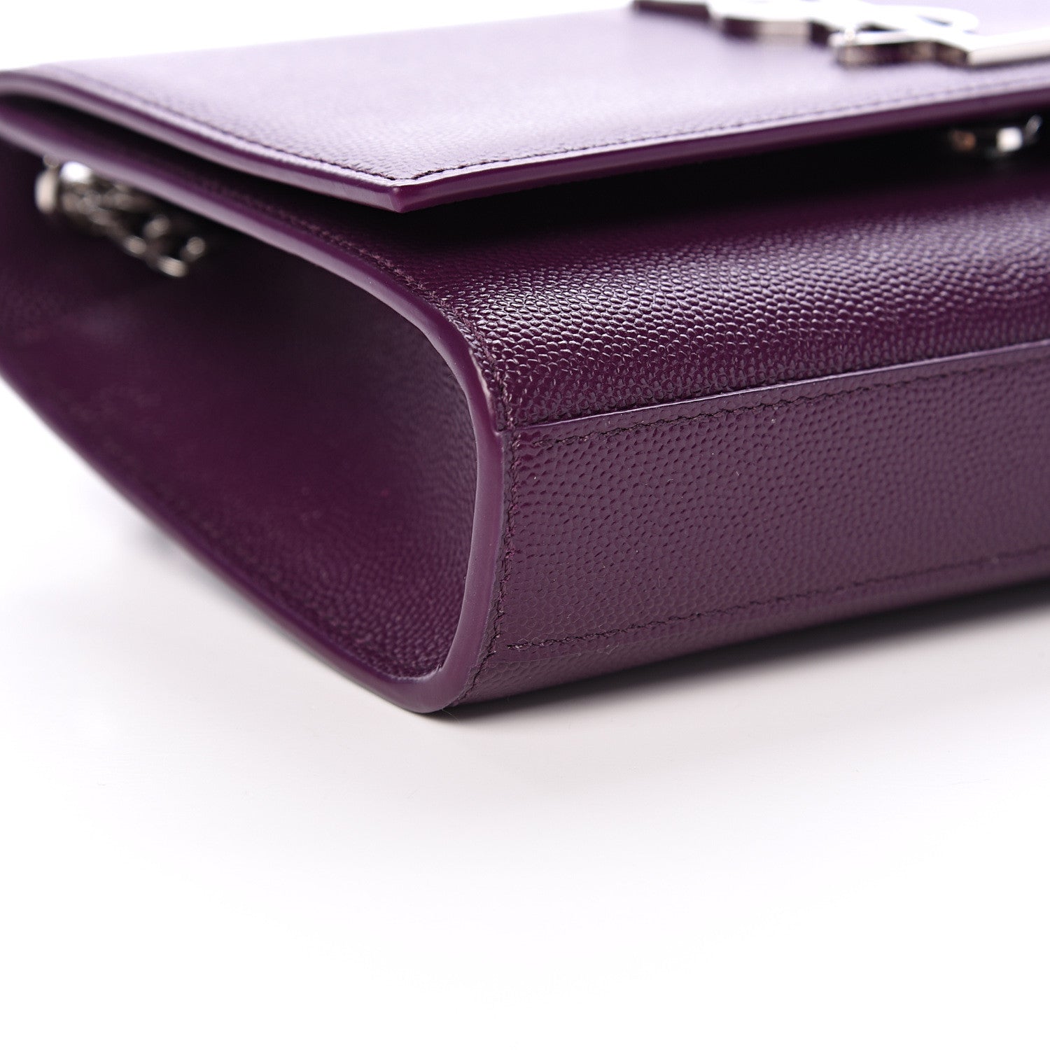 Saint Laurent Grain De Poudre Small Monogram Kate Satchel Lilac 8 of 11