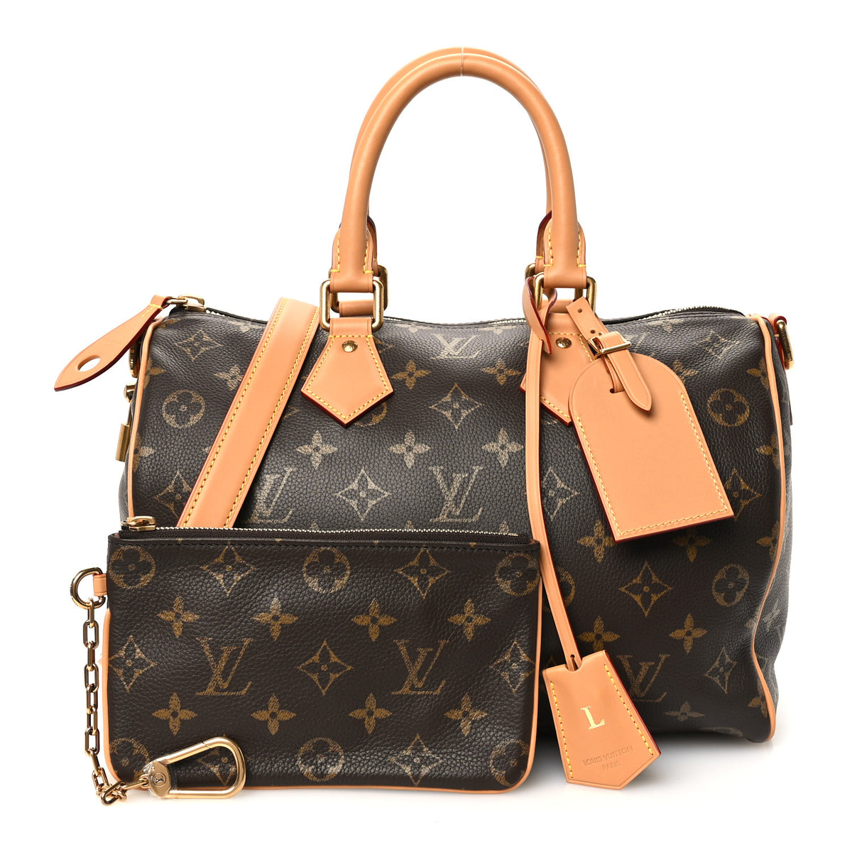 Louis Vuitton Calfskin Monogram Speedy P9 Bandouliere 30 3 of 15