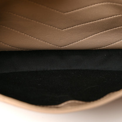Saint Laurent Lambskin Matelasse Monogram Medium Niki Chain Satchel Nude Powder 6 of 10