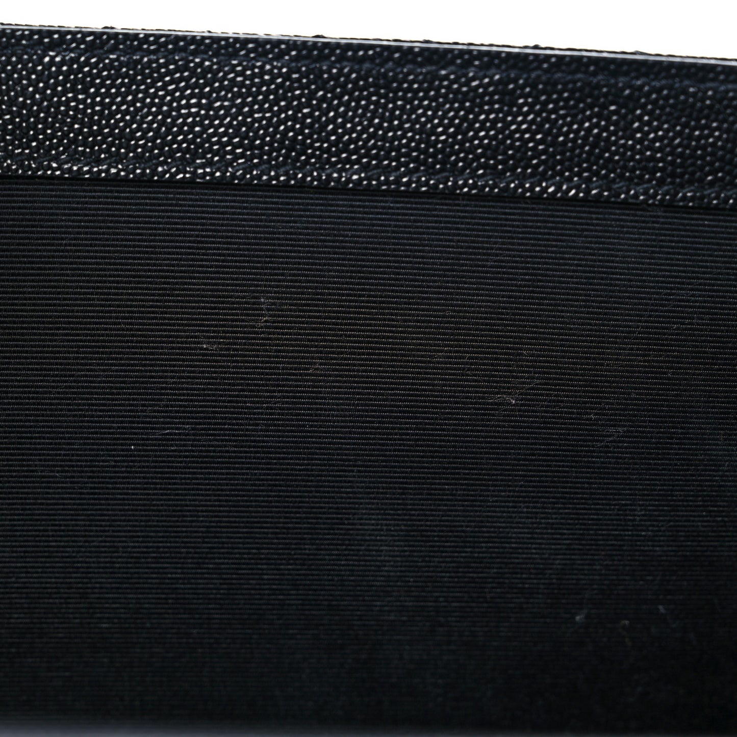 Grain De Poudre Textured Mixed Matelasse Large Triquilt Monogram Satchel Black