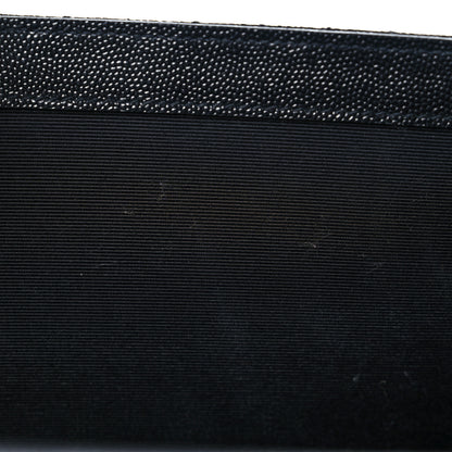 Saint Laurent Grain De Poudre Textured Mixed Matelasse Large Triquilt Monogram Satchel Black 14 of 18