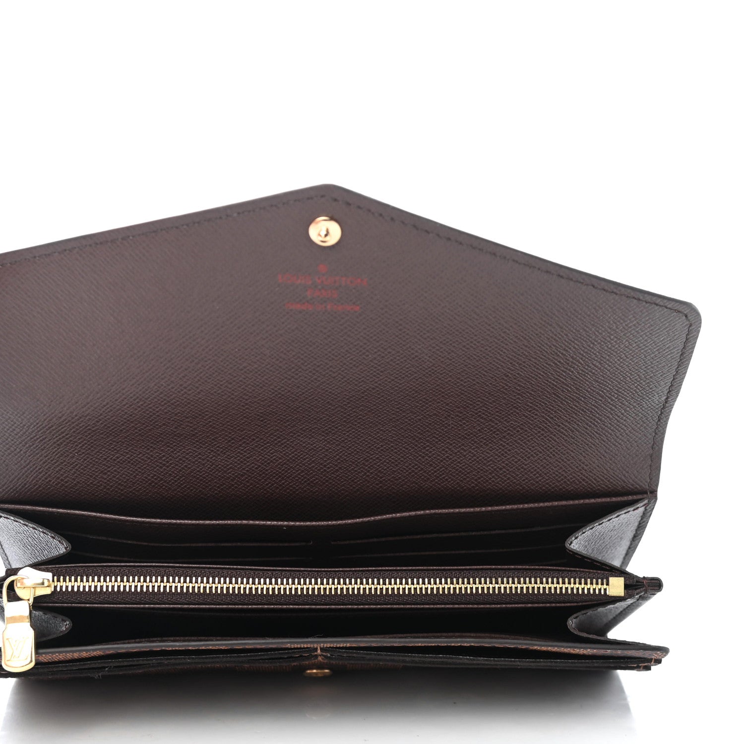 Louis Vuitton Damier Ebene Sarah Wallet NM 7 of 8