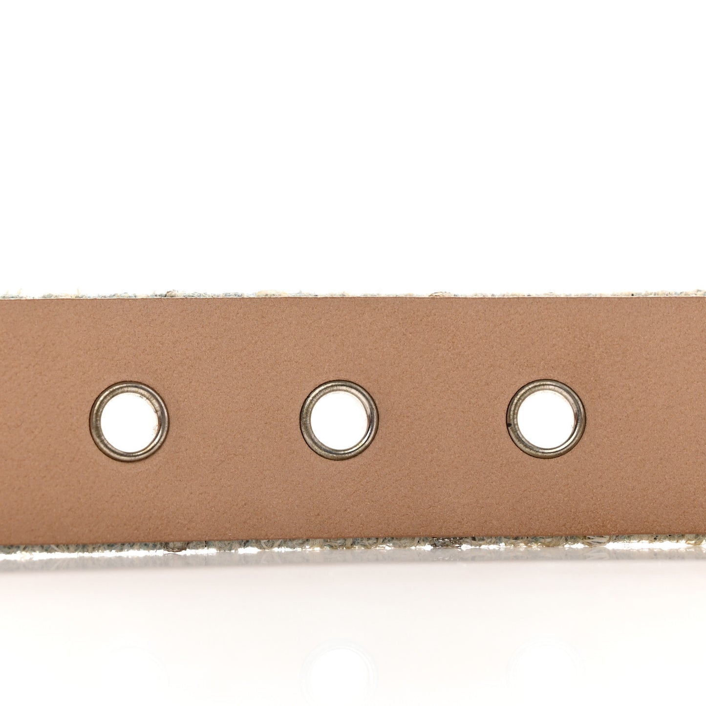 Tweed Crystal CC Belt 80 32 Grey Multicolor