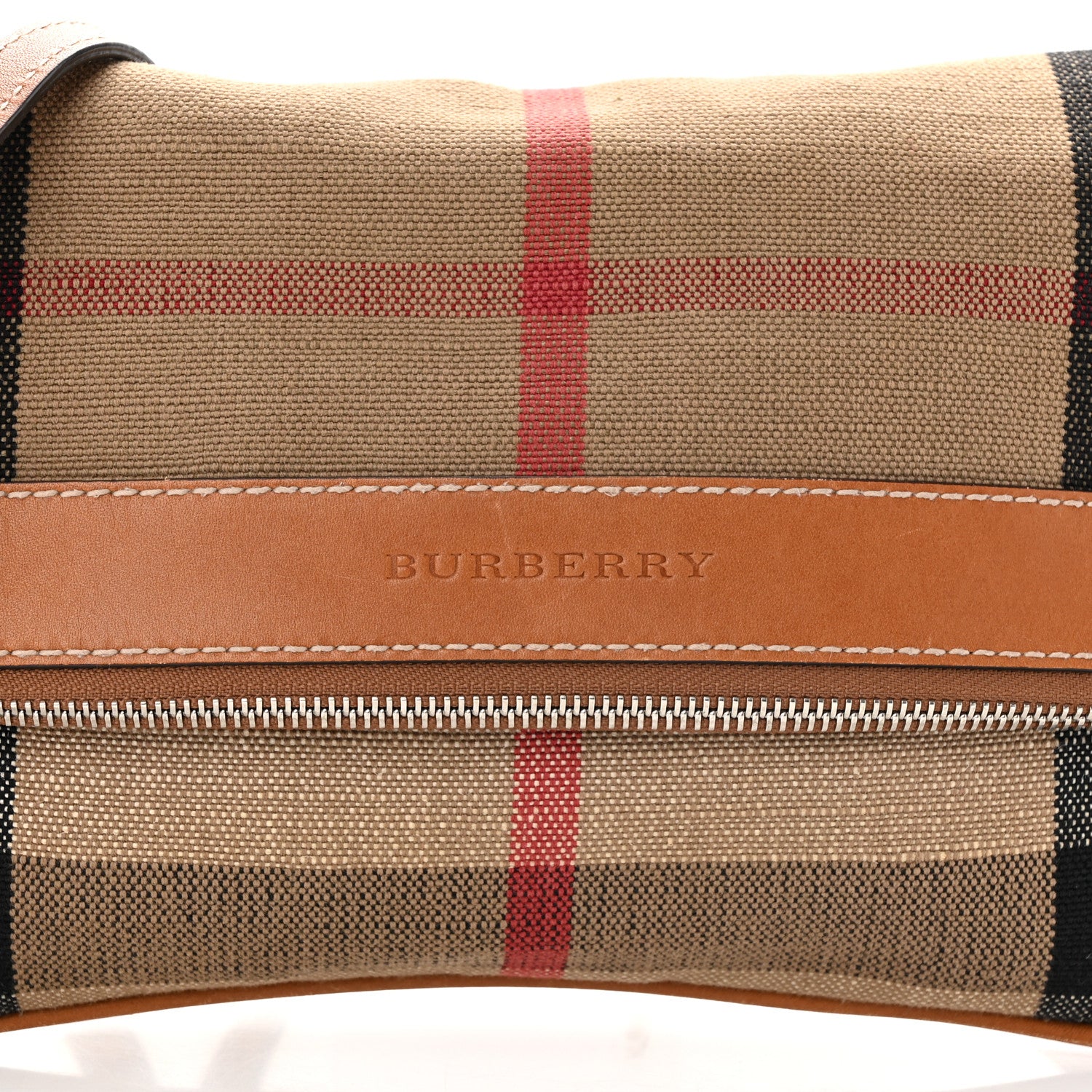 Burberry House Check Large Adeline Crossbody Saddle Brown 9 of 13