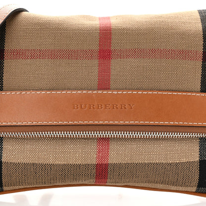Burberry House Check Large Adeline Crossbody Saddle Brown 9 of 13