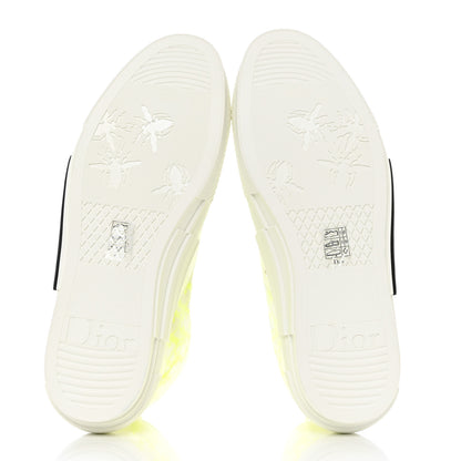 Christian Dior Technical Canvas Oblique Mens B23 High Top Sneakers 44 Yellow 5 of 9