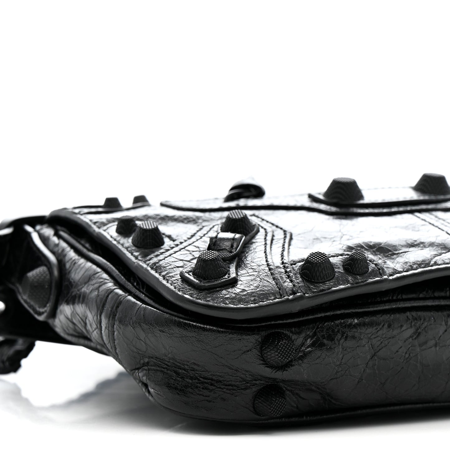 Agneau Arena XS Le Cagole Flap Bag Black