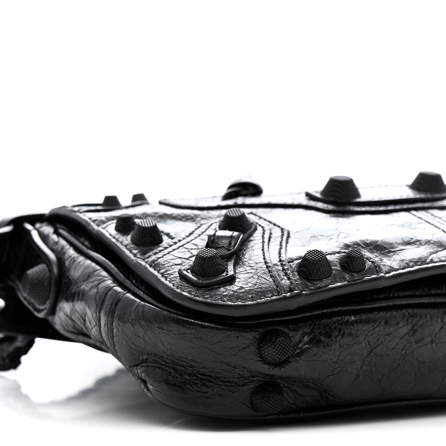 Balenciaga Agneau Arena XS Le Cagole Flap Bag Black 10 of 11