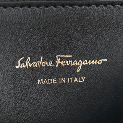 Salvatore Ferragamo Calfskin Medium Studio Bag Black 6 of 10
