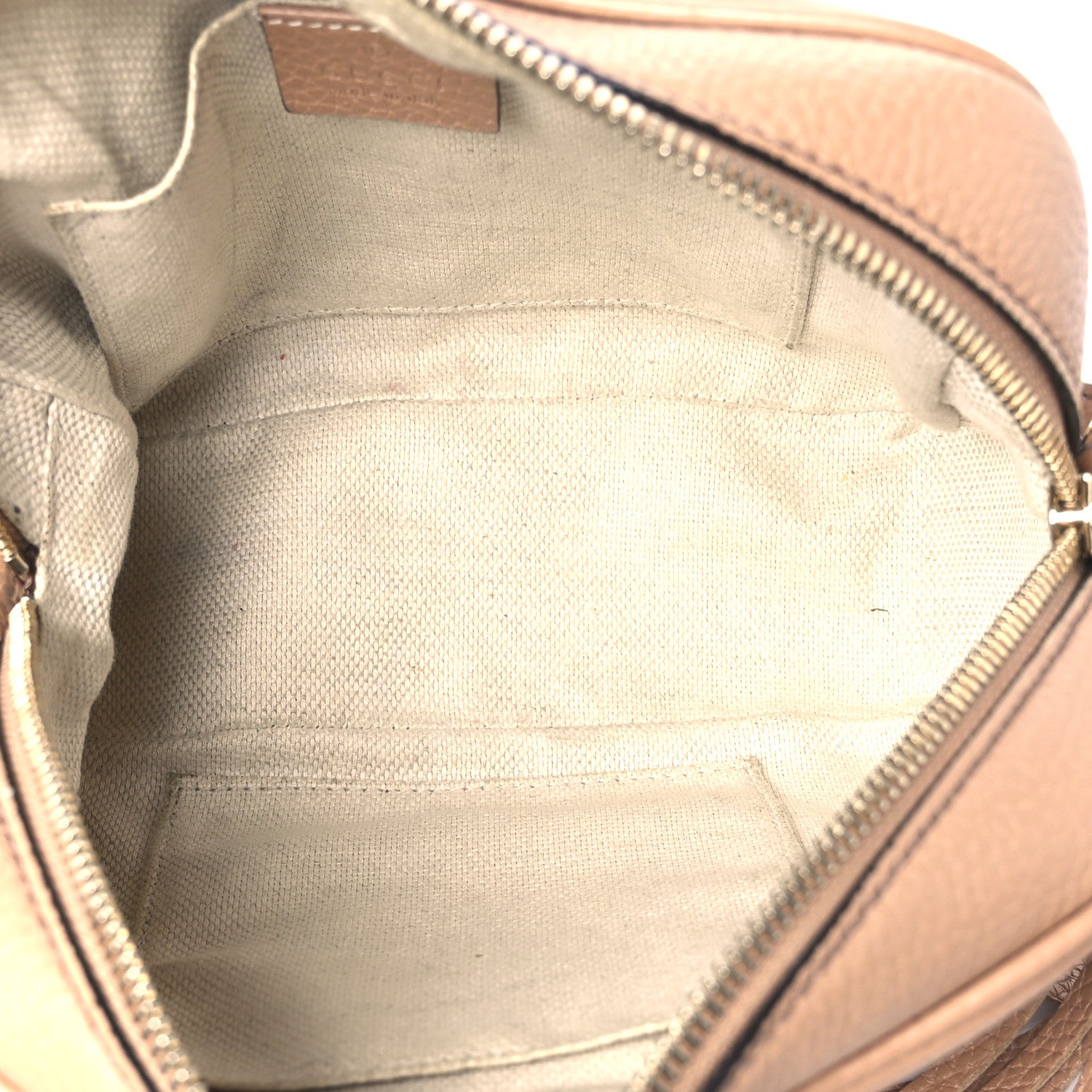 Gucci Pebbled Calfskin Small Soho Disco Bag Camelia 5 of 15
