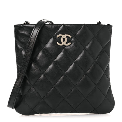 Chanel Calfskin Quilted Crossbody Bag Black 1 of 12