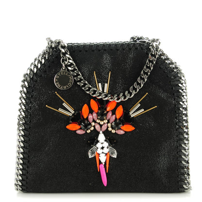 Stella McCartney Shaggy Deer Tiny Falabella Embellished Crossbody Tote Black 1 of 7