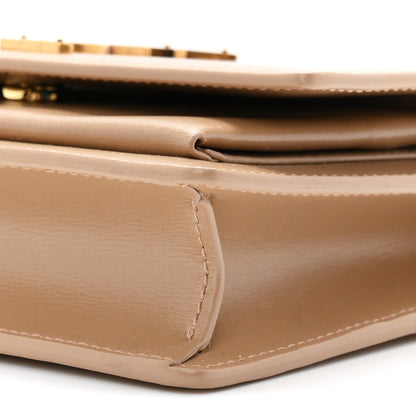 Saint Laurent Calfskin Monogram Sunset Chain Wallet Dark Toffee 10 of 11