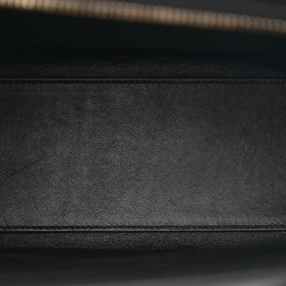 Celine Bullhide Calfskin Nubuck Bi-Color Nano Luggage Black White 5 of 14