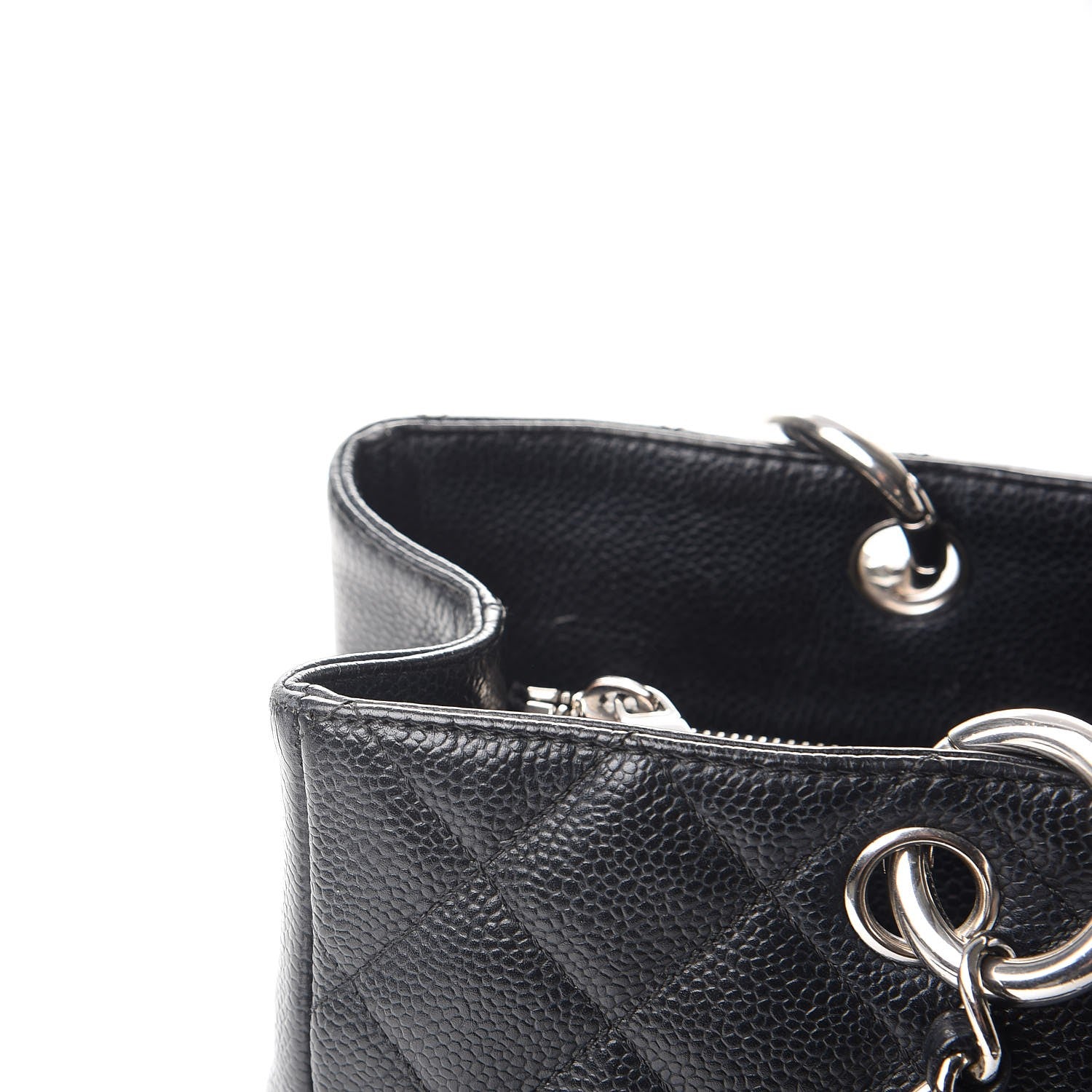 Chanel Caviar Quilted Grand Shopping Tote GST Black 14 of 20