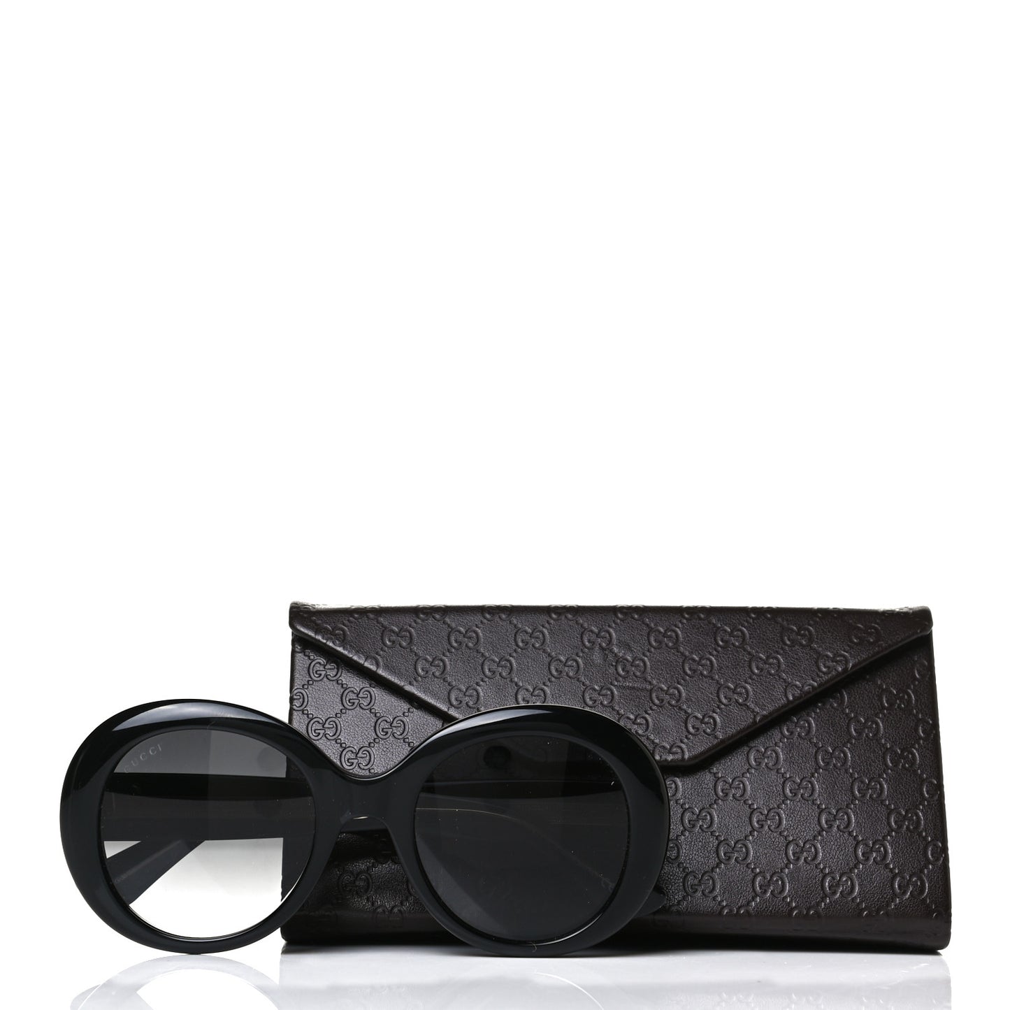 Acetate Round GG Sunglasses GG3815S Black