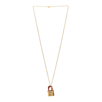 Hermes Swift Small O'Kelly Pendant Necklace Rouge De Coeur 2 of 3