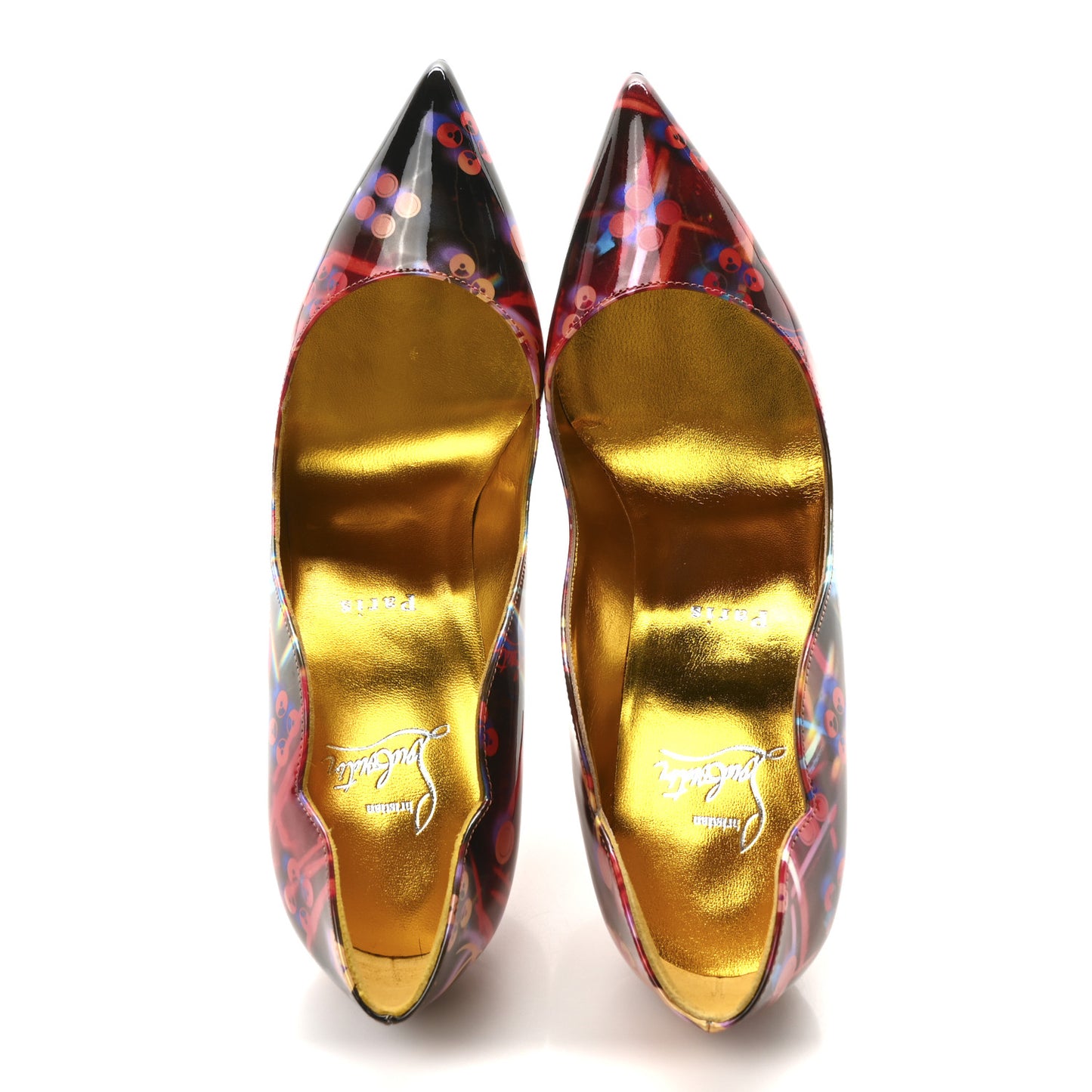 Patent Discolaser Hot Chick 100 Pumps 37 Multicolor Lin Yellow