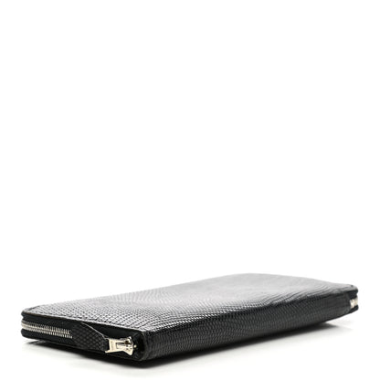 Hermes Lizard Azap Wallet Black 4 of 8