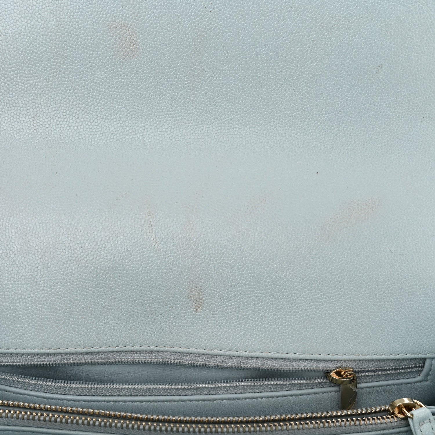 Chanel Caviar Quilted Small Coco Handle Flap Light Blue 12 of 13