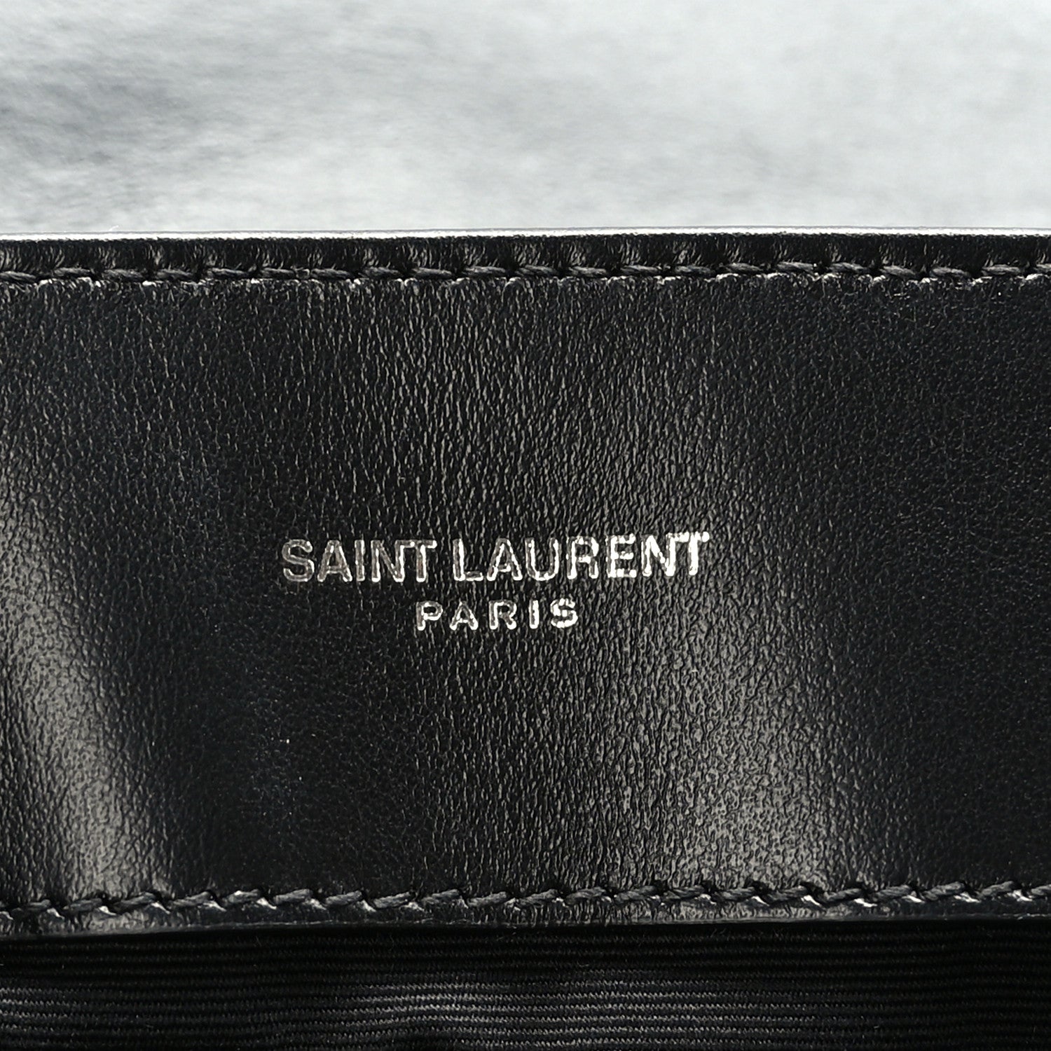Saint Laurent Calfskin Y Quilted Monogram Medium Loulou Chain Satchel Black 6 of 9