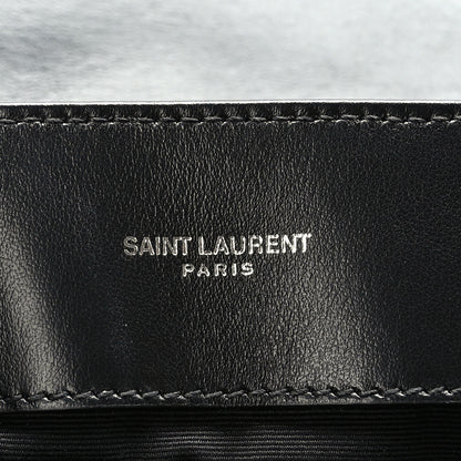Saint Laurent Calfskin Y Quilted Monogram Medium Loulou Chain Satchel Black 6 of 9