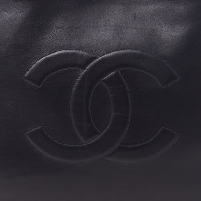 Chanel Lambskin CC Tote Navy 6 of 9