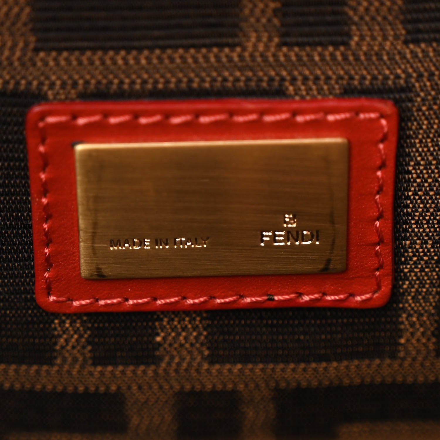 Fendi Corda Zucca Large Peekaboo Iconic Satchel Natural Pumpkin 7 of 12