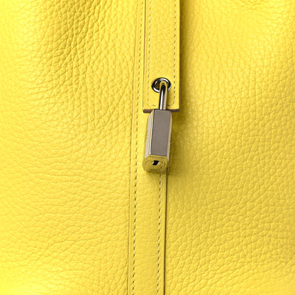 Hermes Taurillon Clemence Picotin Lock 18 PM Lime 8 of 10