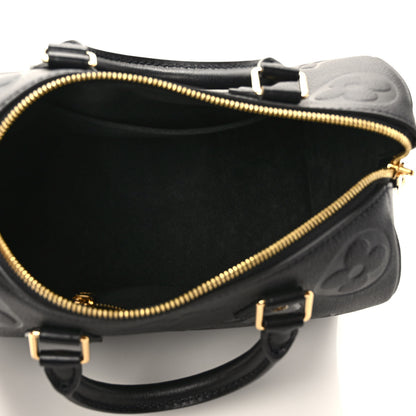 Louis Vuitton Empreinte Monogram Giant Speedy Bandouliere 25 Black 5 of 8