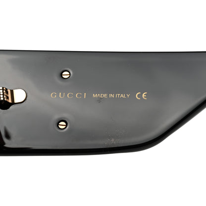 Gucci Acetate Rectangular Sunglasses GG0811S Black 5 of 9