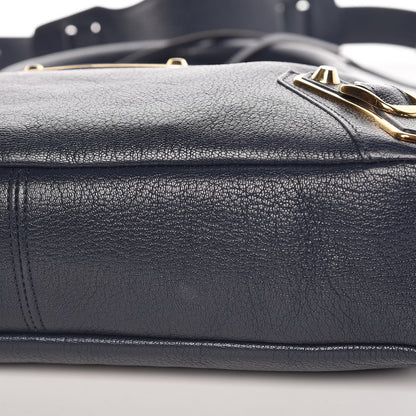 Balenciaga Chevre Gold Metallic Edge Hardware Town Bleu Nuit Dark Sea 12 of 13