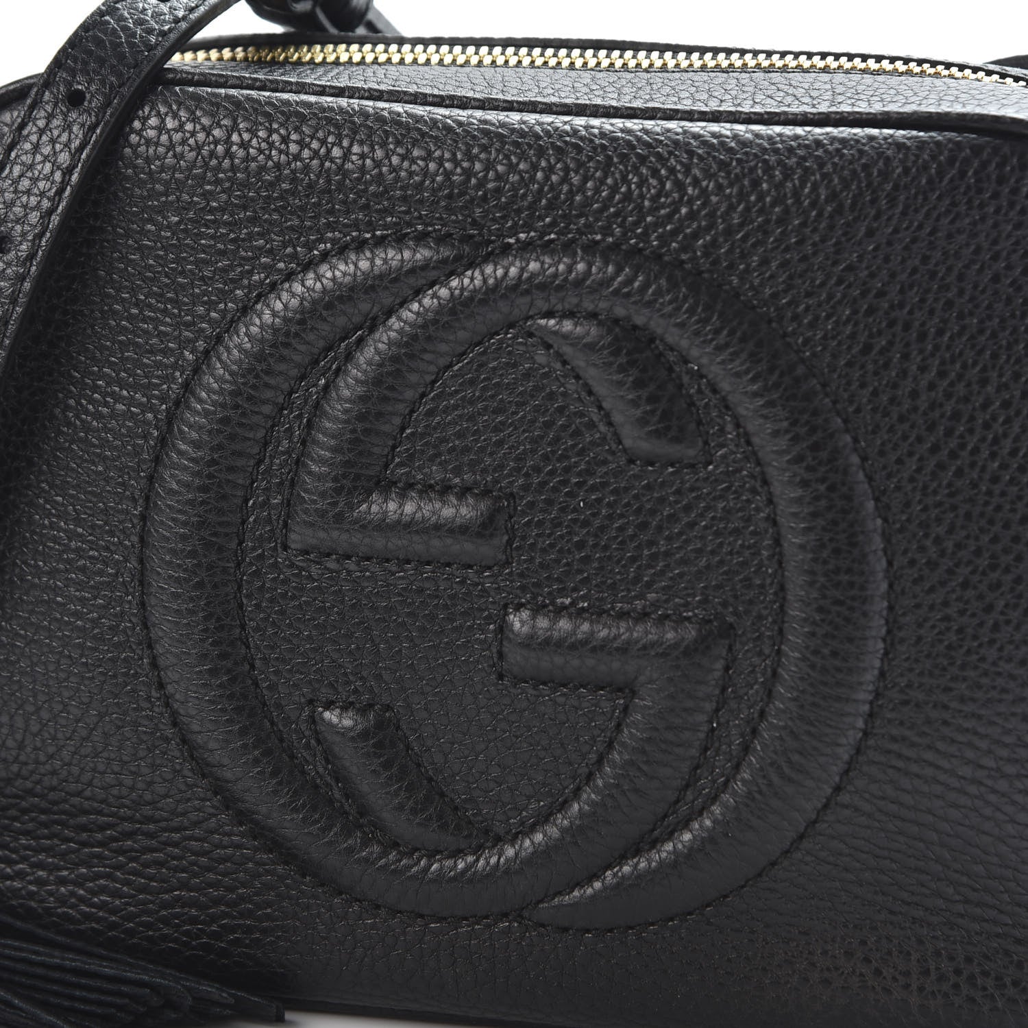 Gucci Pebbled Calfskin Small Soho Disco Bag Black 9 of 9