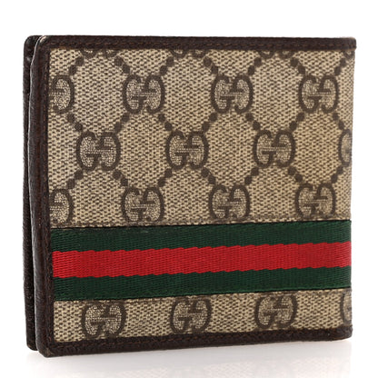 Gucci GG Plus Monogram Web Bi-Fold Wallet Dark Brown 3 of 12