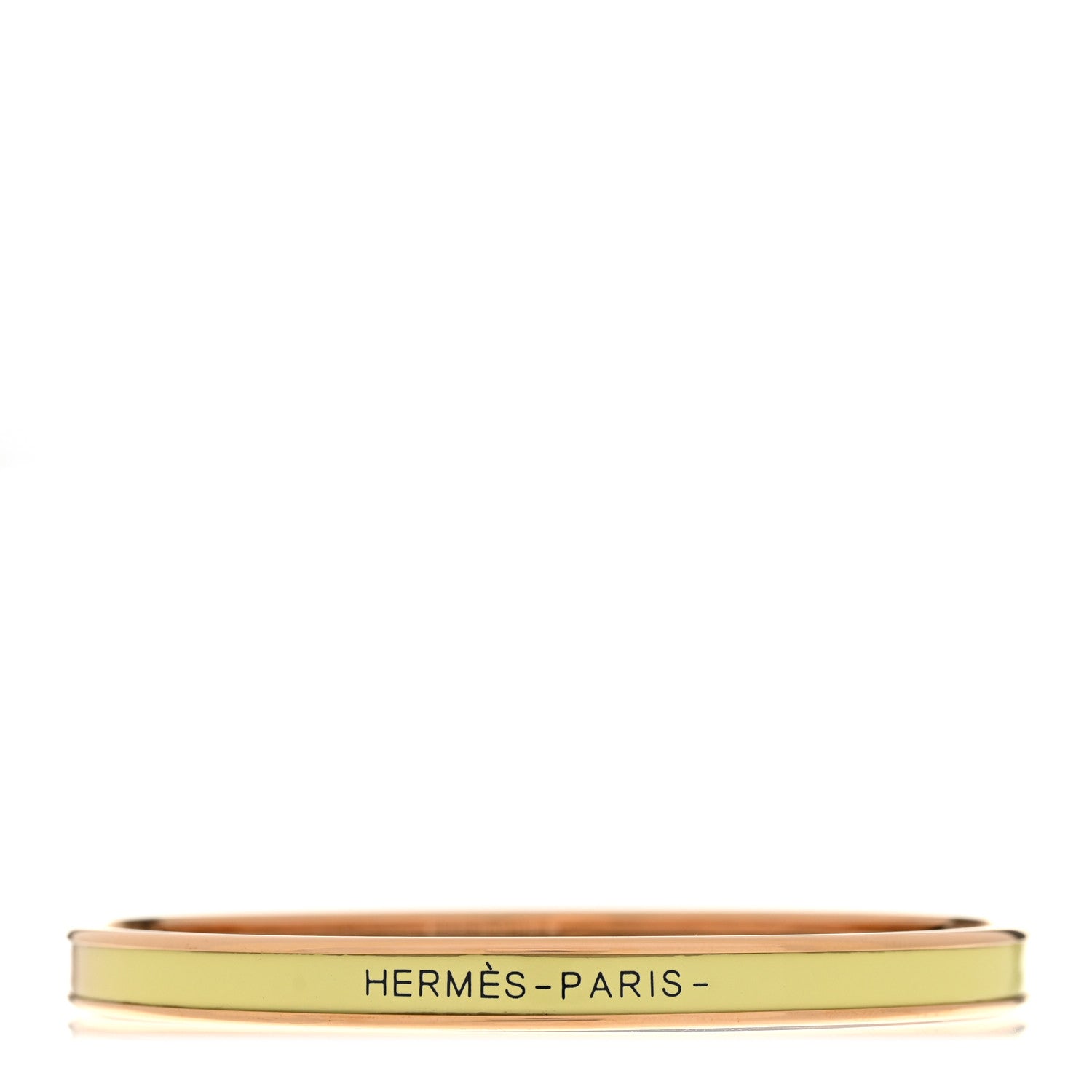 Hermes Enamel Printed Extra Narrow Fusion Bracelet 65  Rose Candeur Poussin 1 of 5